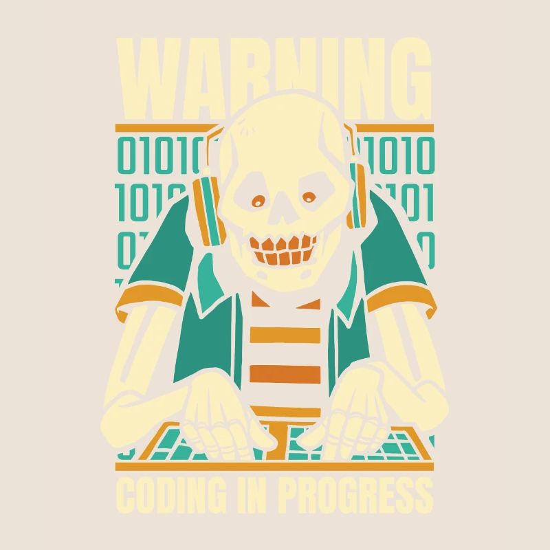 Développeur Coder Programmeur Squelette