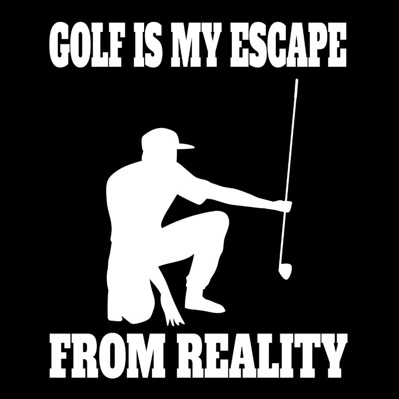 Golf Golfschläger Golfspielerin Spruch Golfball