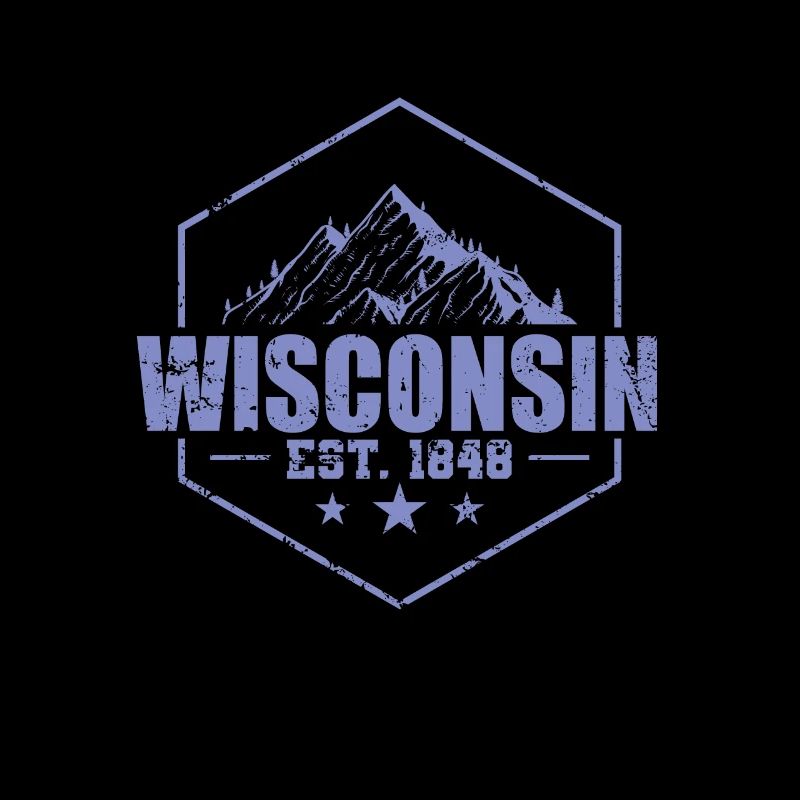 Wisconsin est. 1848 États-Unis État