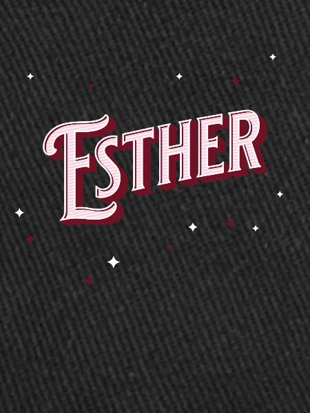 Esther's name personalized