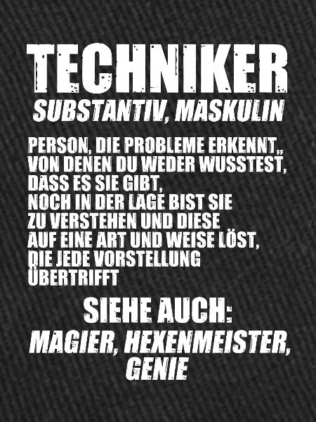 Techniker Beruf Technik Geschenk
