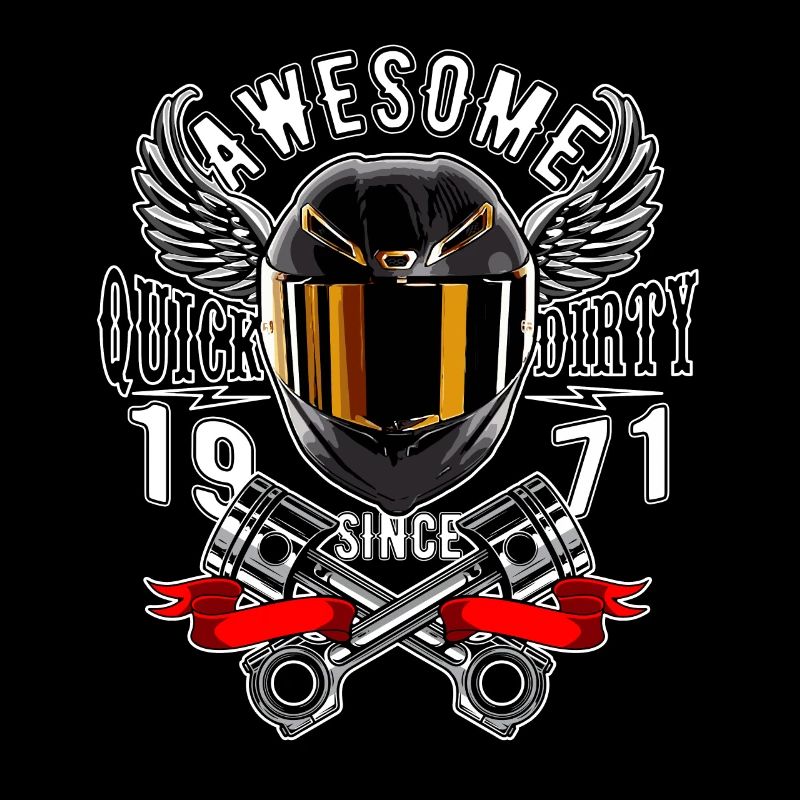 Awesome since 1971, Biker Geburtstag