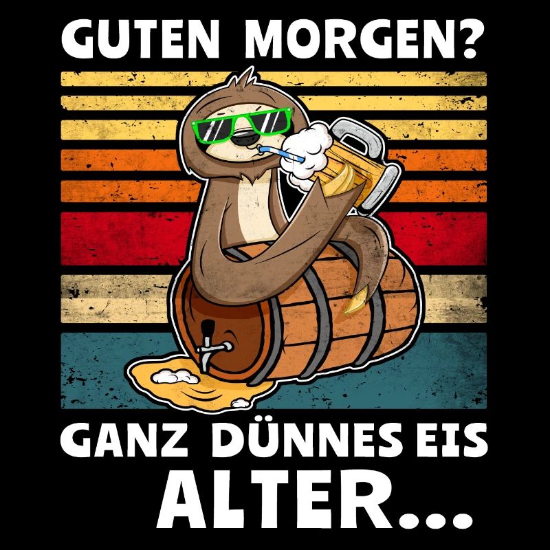 Faultier Bier Morgenmuffel