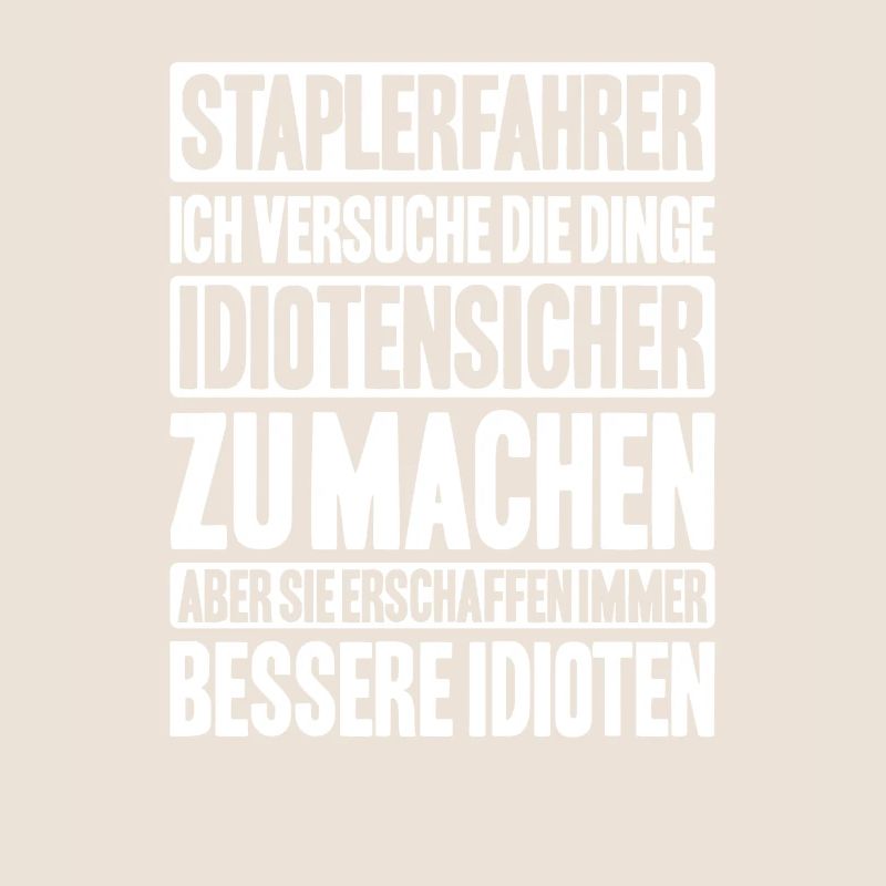 Staplerfahrer Gabelstaplerfahrer Forklift Operator