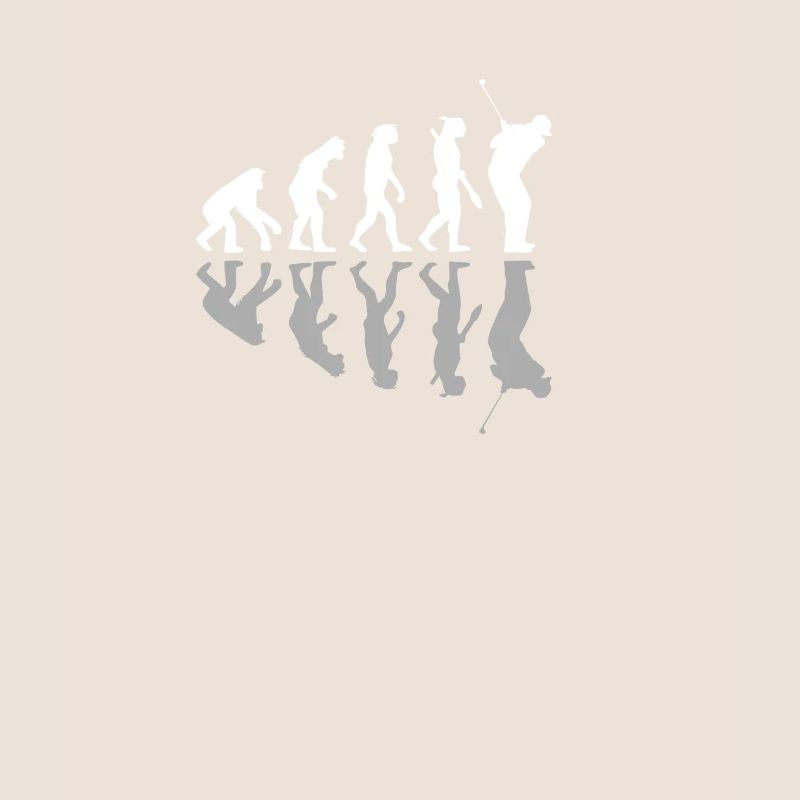 Golfing Human Evolution Golfer Humour Golf Playera