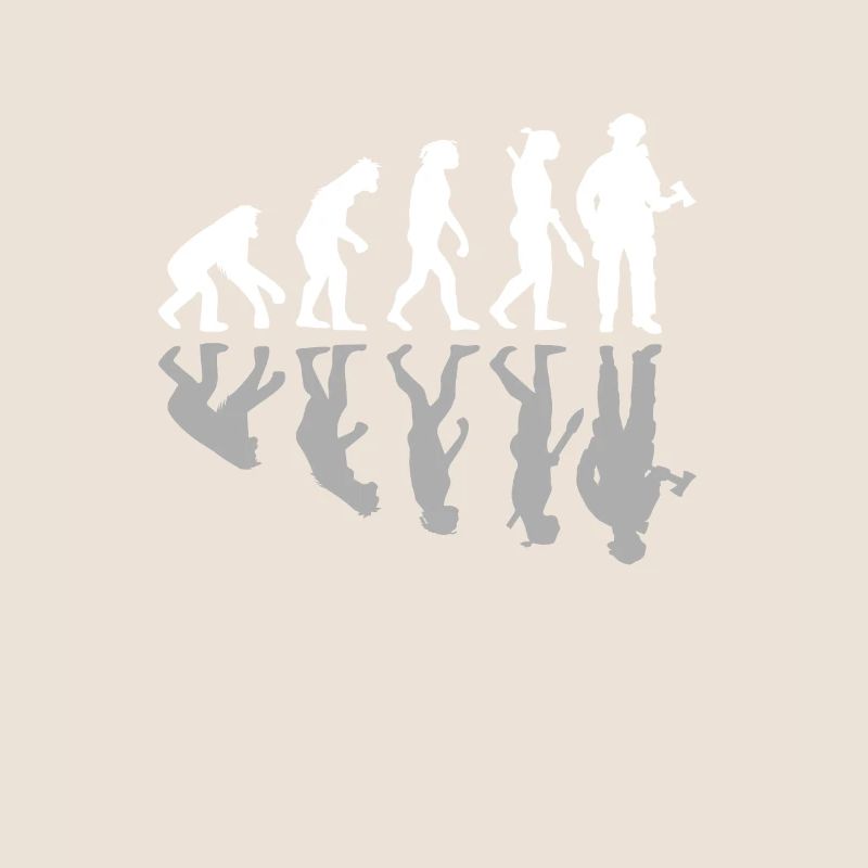 Funny Human Evolution Firefighter Firefighting