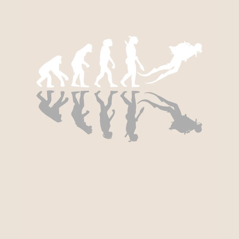 Scuba Diving Human Evolution Diver Ocean Lover