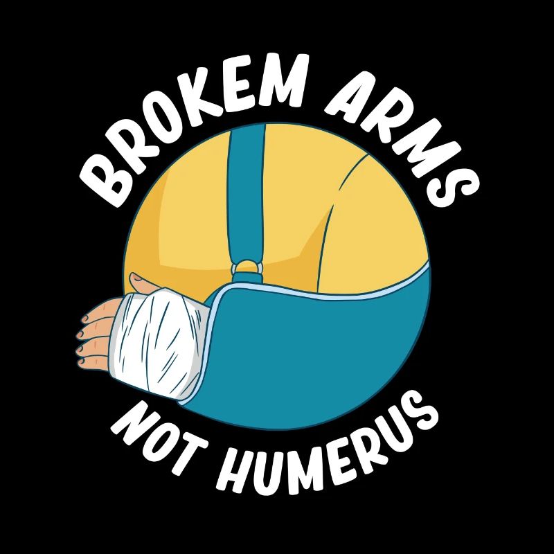 Bras cassés, pas humérus, coudes,