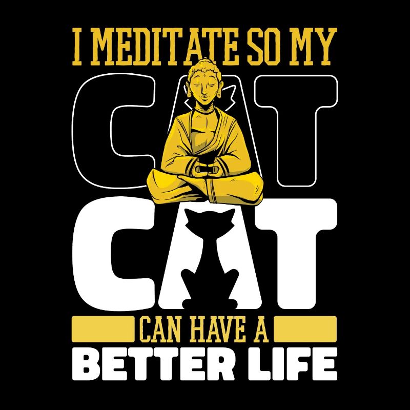 Méditation Méditez le chat