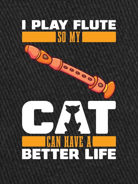 Flutist Flute Cat