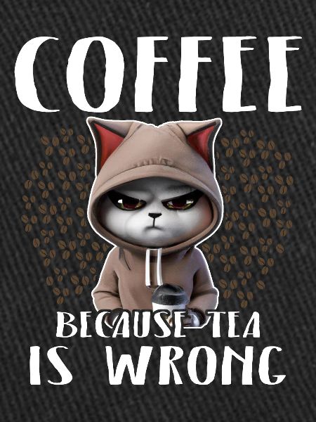 Coffee Drinking Cat Tea