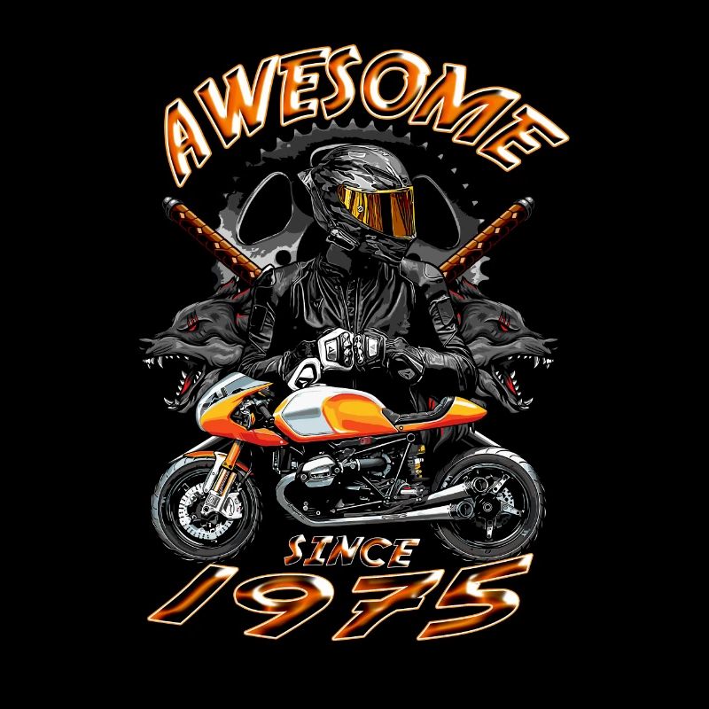 Awesome since 1975, Biker Geburtstag