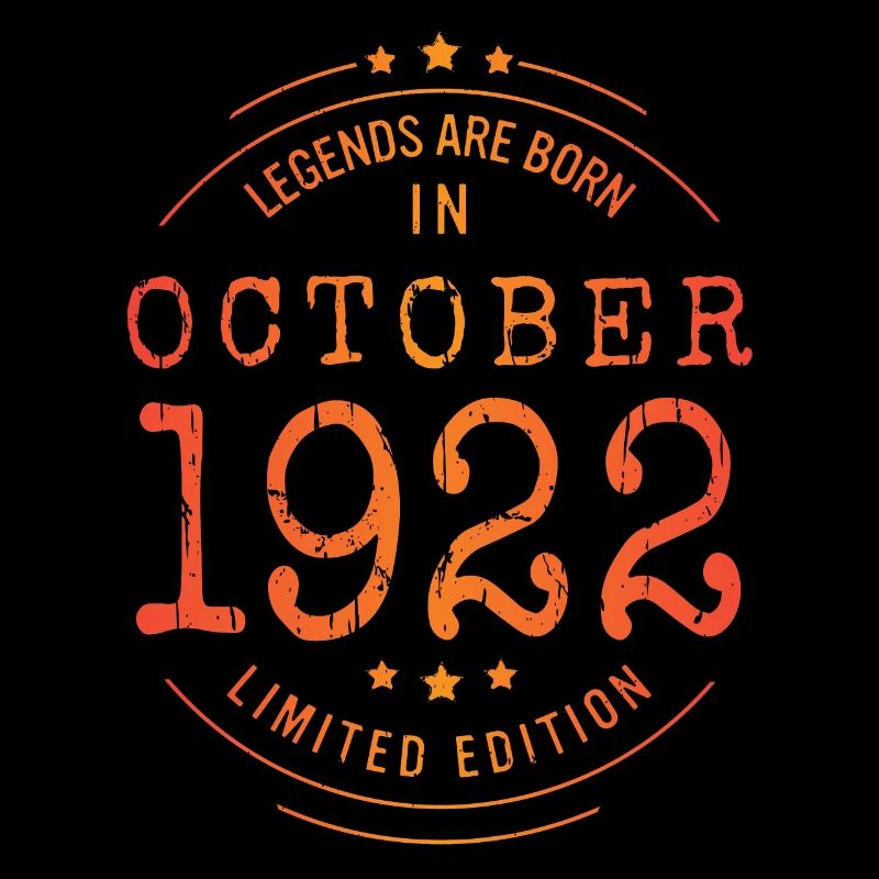 Anniversaire Octobre 1922 Edition Limitée Millésime