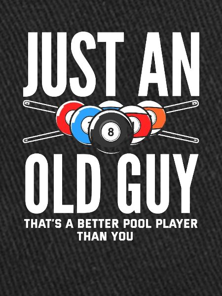 Billiards Old Man Grandpa