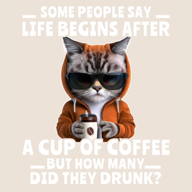 Kaffee Katze Kaffeetrinker