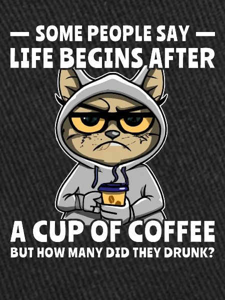 Coffee Cat Coffee Drinker