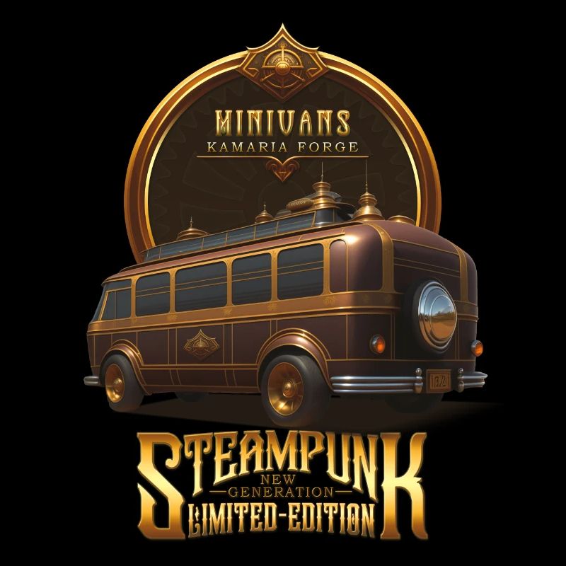 STEAMPUNK CLASSIC CAR VINTAGE RETRO MINIVANS