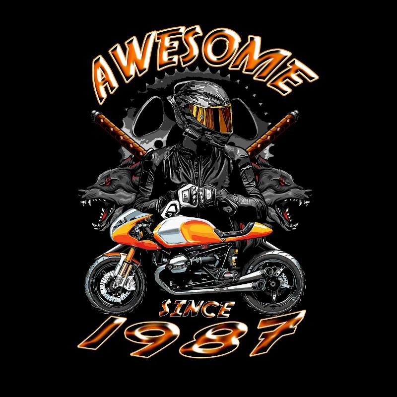 Awesome since 1987, Biker Geburtstag