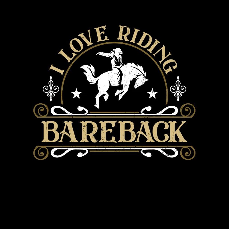 Bareback Riding I Love Riding Bareback Rodeo Rider