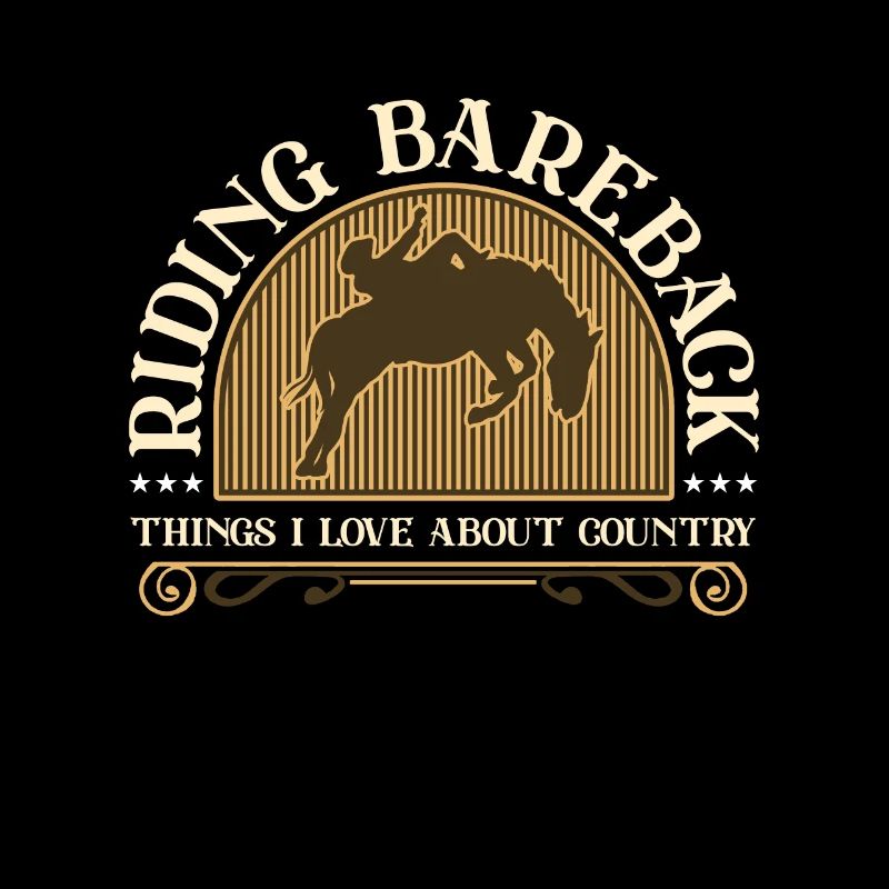 Bareback Riding Bareback Things Loves Rodeo Rider