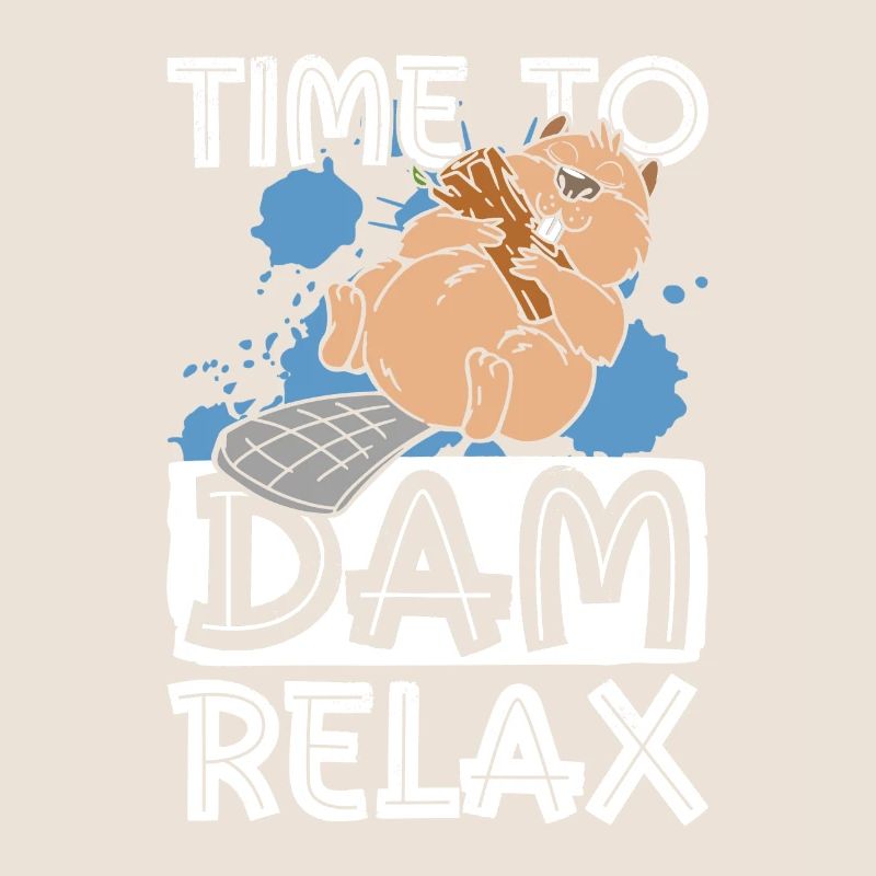 Time to relax - Funny Beaver