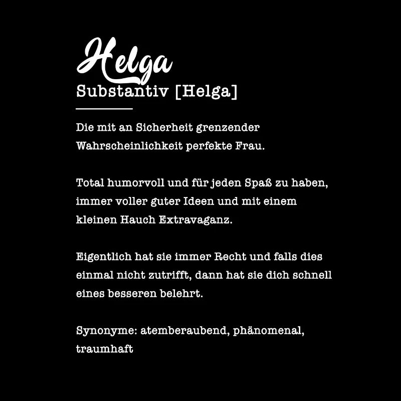Helga Substantiv Namensbedeutung Herkunft