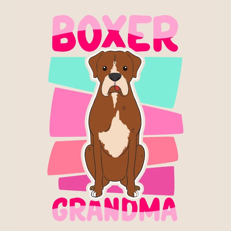 Boxer Grandma Deutscher Boxer Hunde Geschenk
