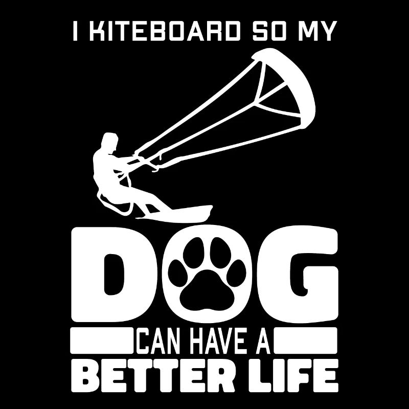 Kitesurfer Kitesurf Kite Kitesurf Chien