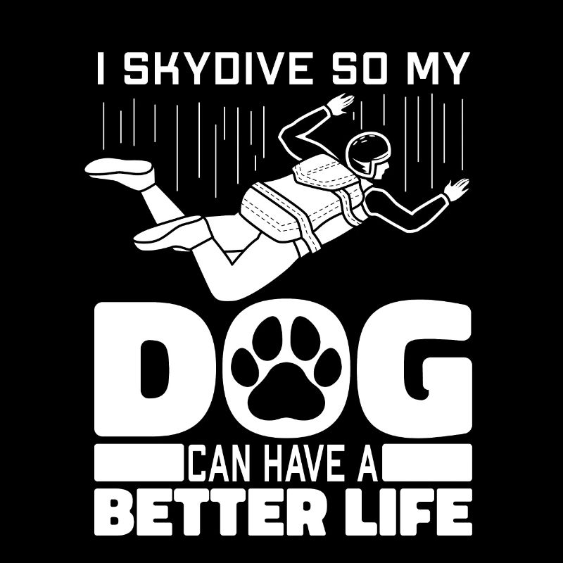 Parachutist Parachuting Dog