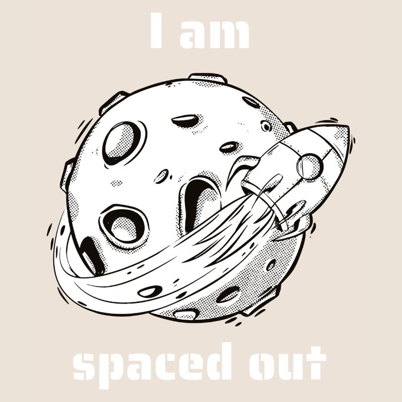 Je suis espacé de drôles de dessins rétro de l’espace extra-atmosphérique