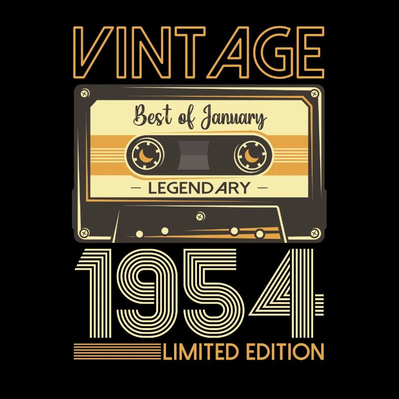January born 1954 69th birthday gift