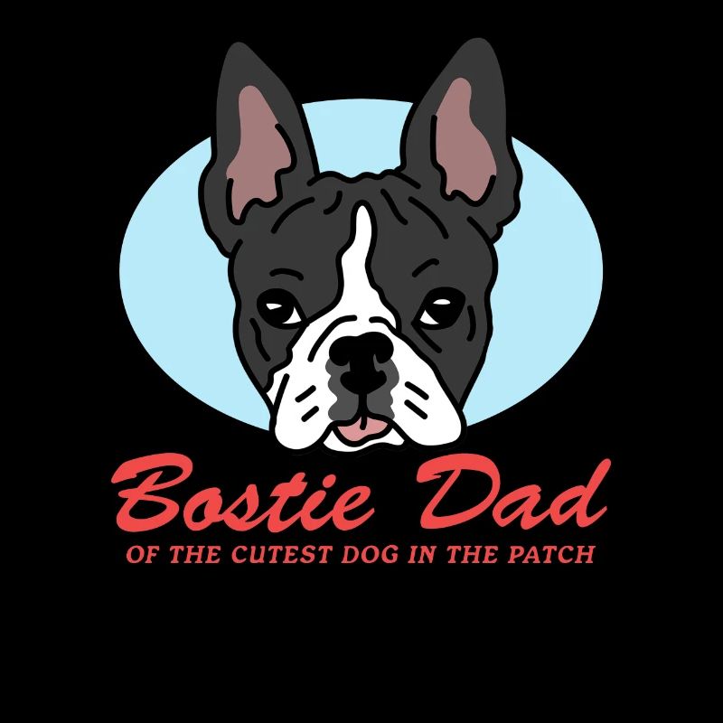 Boston Terrier Dad Hunde Hundebesitzer Geschenk