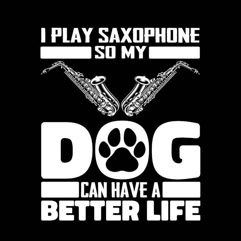 Saxophon Saxofon Hund