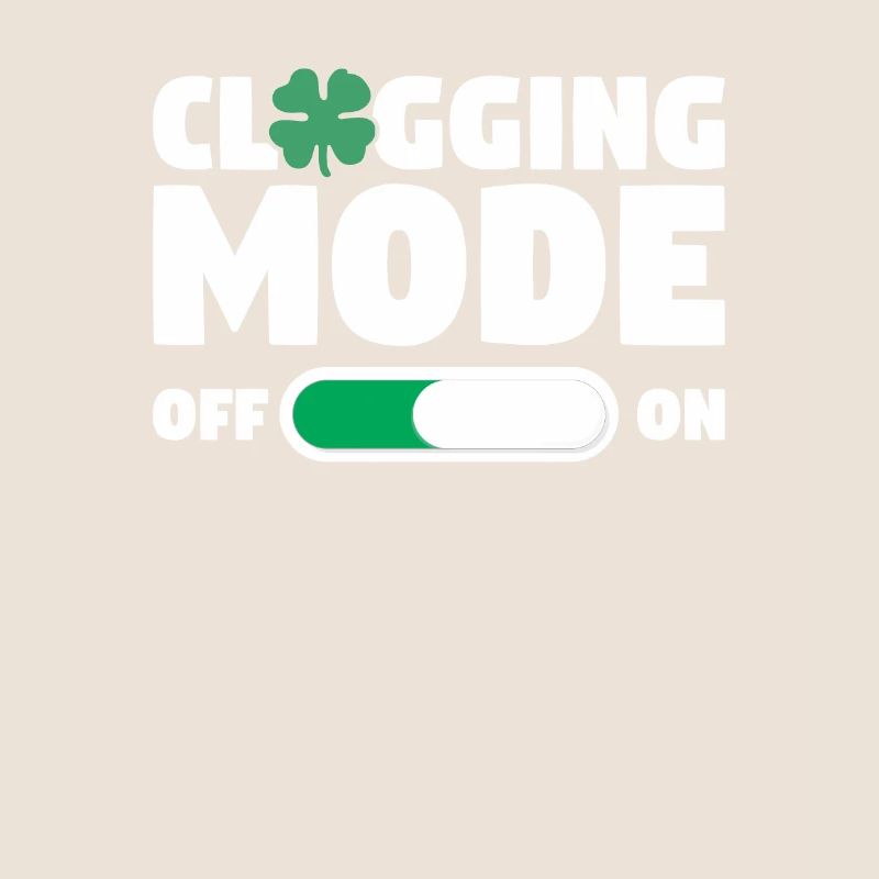 Clogging Mode On St. Patrick's Day Shamrock