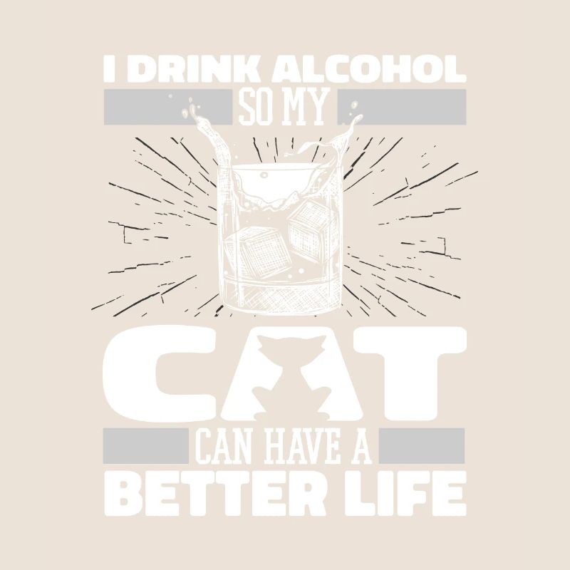 Drinking alcohol drinking cat