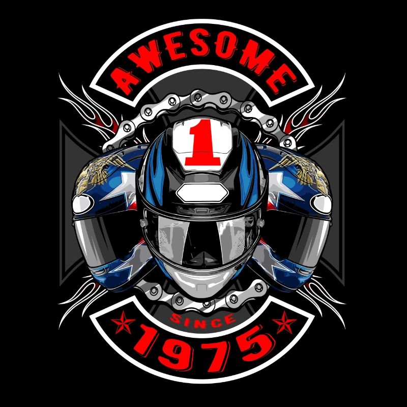 Awesome since 1975, Biker Geburtstag