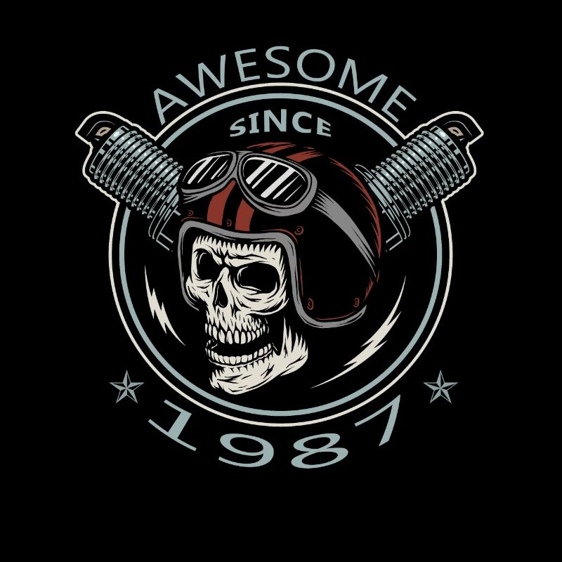 Awesome since 1987, Biker Geburtstag