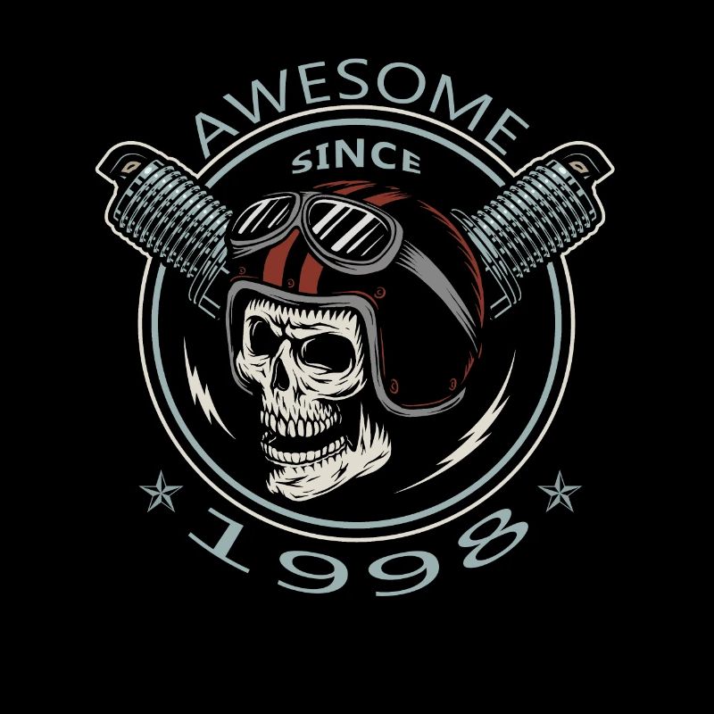 Awesome since 1998, biker's birthday