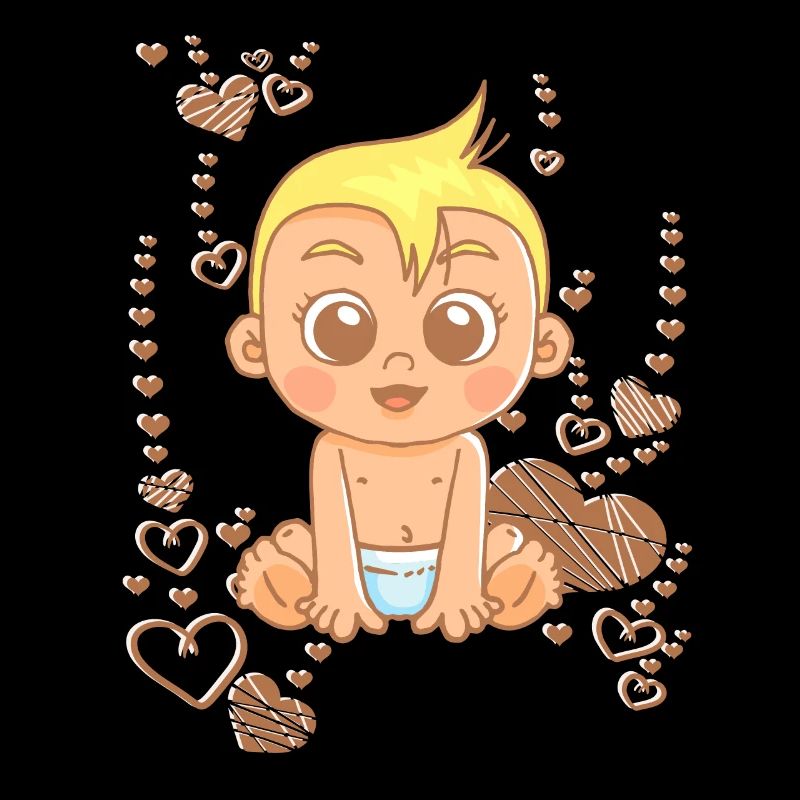 Doux bébé sous l’arc-en-ciel