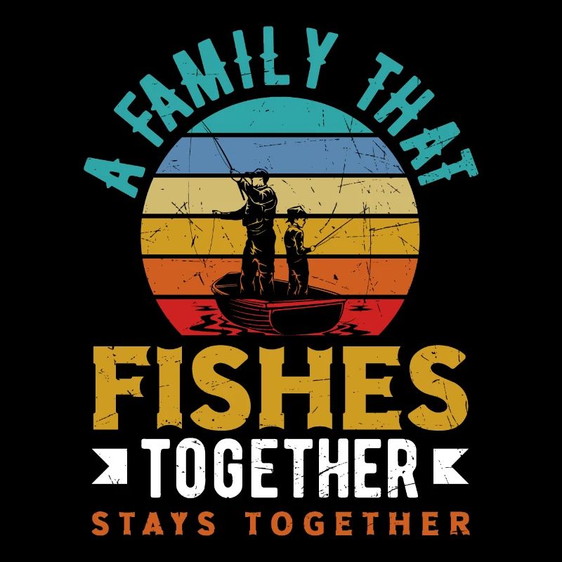 Une famille qui pêche ensemble reste ensemble