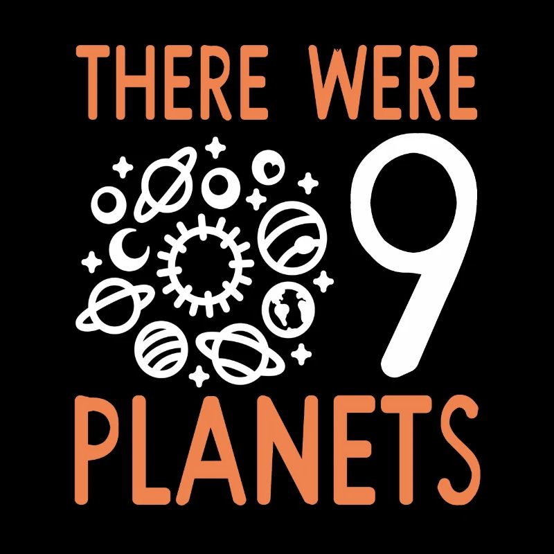 Drôle Pluton il y avait 9 planètes rétro drôle