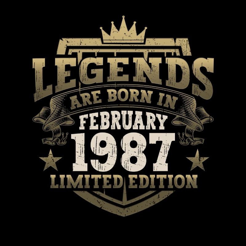 Februar Jahrgang 1987 36. Geburtstag Geschenk Mann