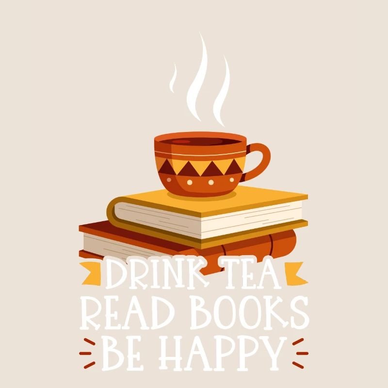 Drinking tea Reading books Being happy