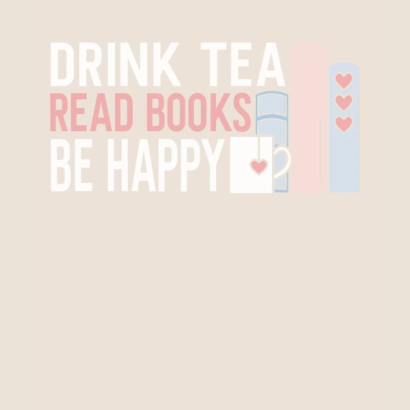 Tee Trinken Bücher Lesen Glücklich Sein