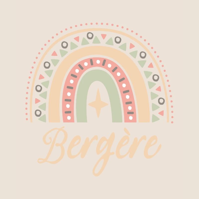 Cadeau bergère. Boho Rainbow Bergère. Rainbow boho