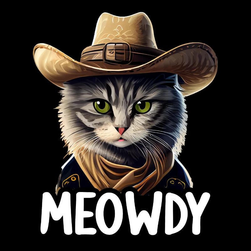 Meowdy Funny cat Meme for Cat Lovers