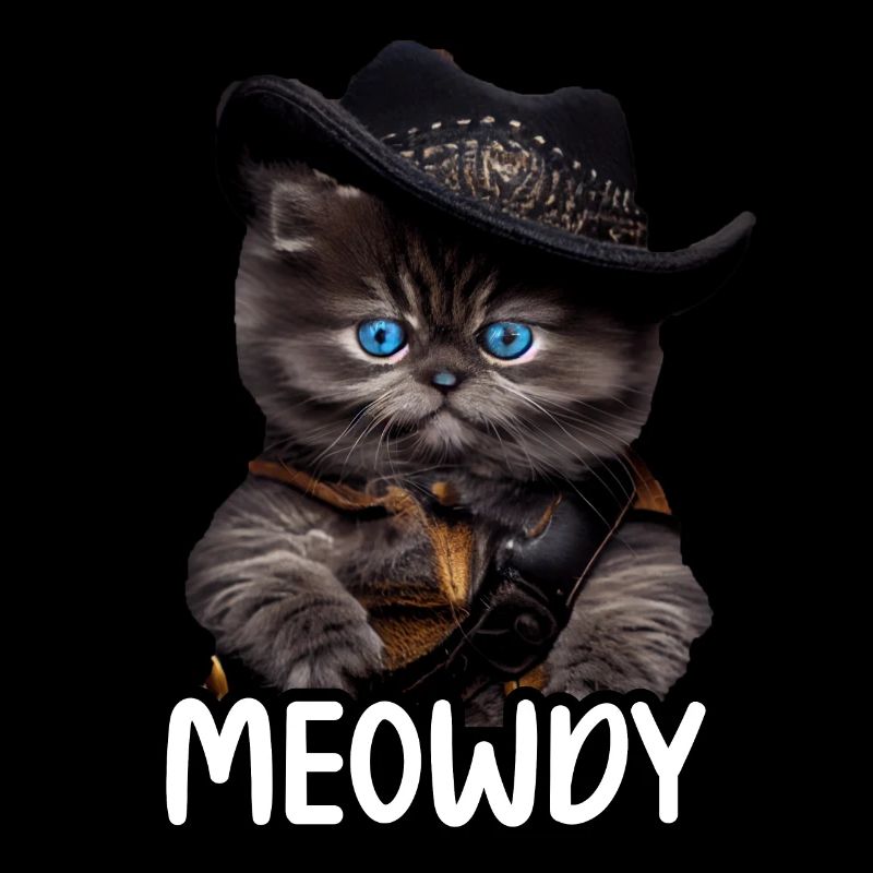 Meowdy Funny cat Meme for Cat Lovers