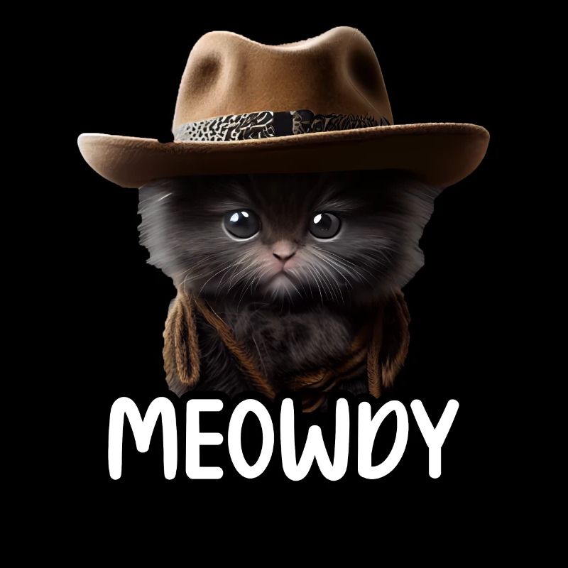 Meowdy Funny cat Meme for Cat Lovers