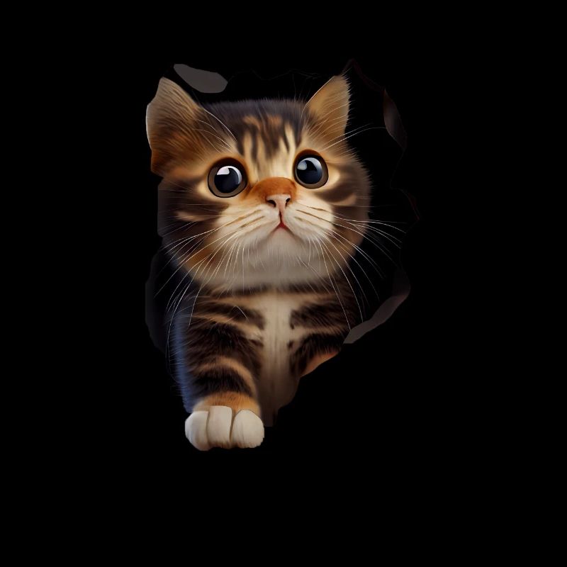 Cat Cute Kitten Cracked Cat Lovers Cats