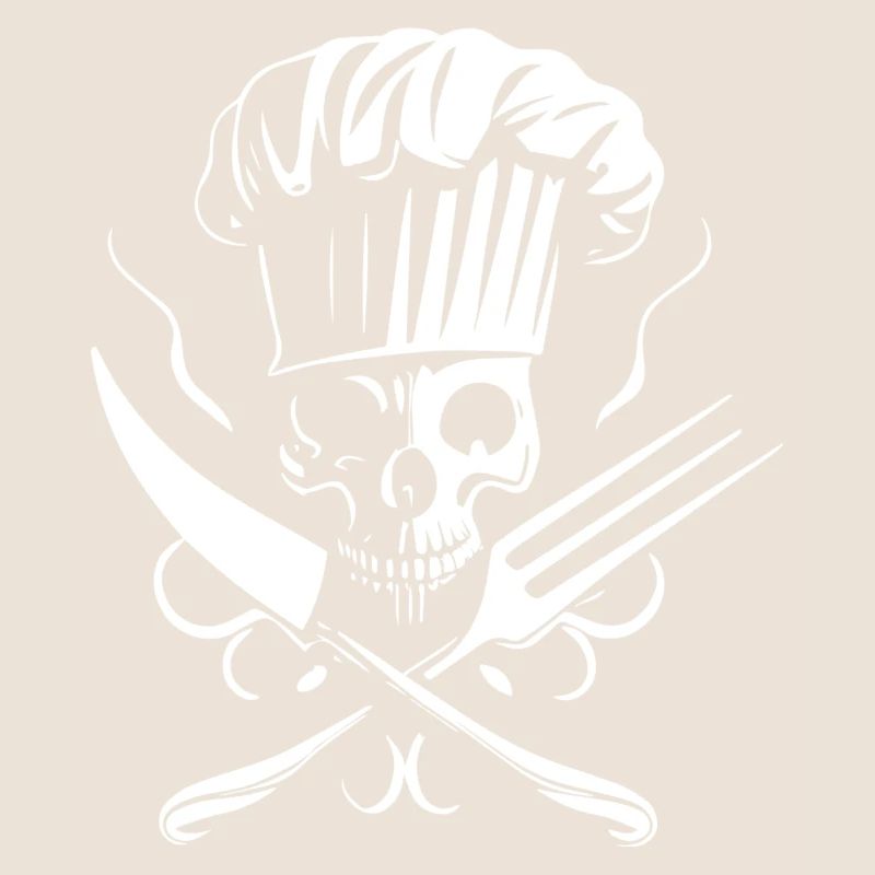 skeleton chef white